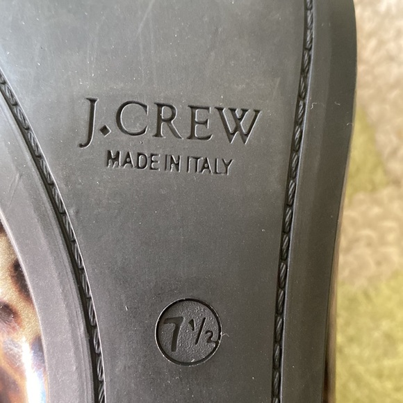 NEW J. Crew Cece Tortoise Leopard Print Patent Leather Ballet Flats - 7.5 - Picture 12 of 14